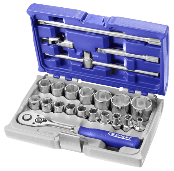 COMPOSITION DOUILLES ET ACCESSOIRES 1/2"" 22 PIECES