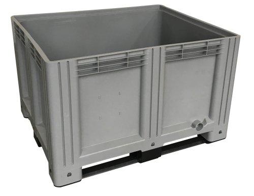 CAISSE PALETTE 615L 3 SEMELLES GRIS