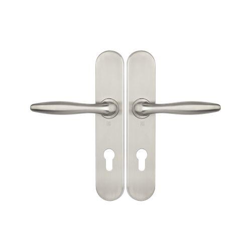 Ensemble double bequille sur plaque JADE série 1594 - Clé I - inox