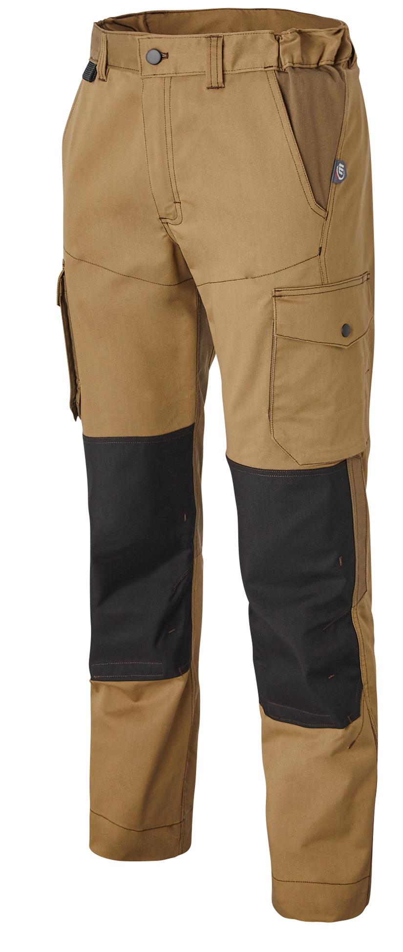 PANTALON GENOUILLERES OVERMAX CAMEL TAILLE 36 A 60