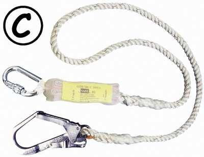 LONGE 2M AVEC ABSORBEUR ET