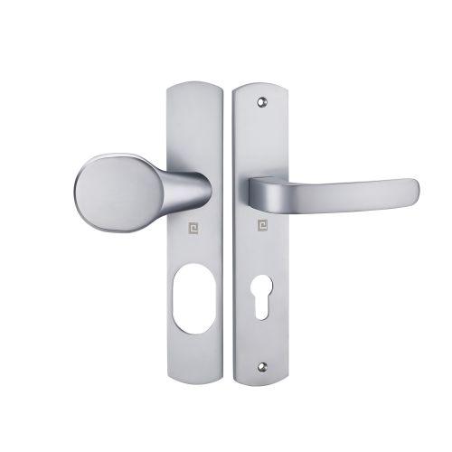 Ensemble sur plaque ELFE - Chromé mat - Clé I et Palière - Profil SN2 - 195MM