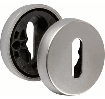 Paire de rosace JAZZ - Zamak - Miroir - Clé L