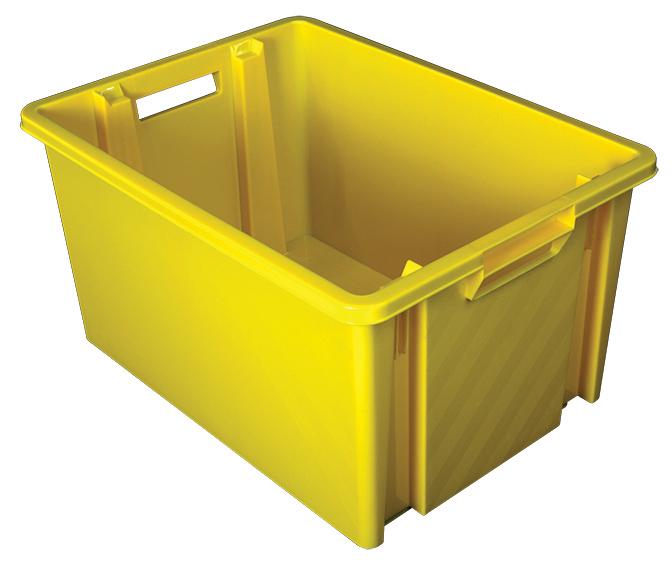 BAC PLASTIQUE EMBOITABLES NOVABAC JAUNE 6,10,18,30 et 54 litres