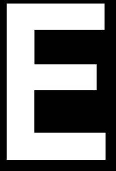 LETTRE POUR VOITURE E
