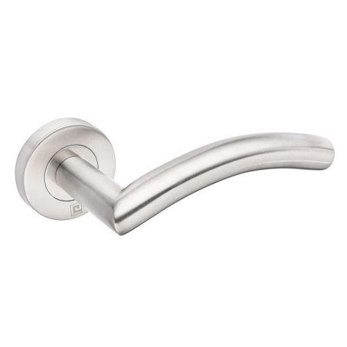 Béquille double sur rosace bec de cane JADE série 1494 - Inox - Elegante
