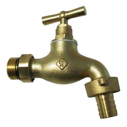 Robinet de puisage orientable à potence - Poignée plate - Mâle 1/2"" Sortie 3/4