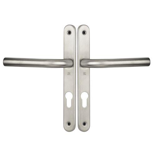 Ensemble double bequille sur plaque JADE série 1194 - Clé I - inox - Etroite