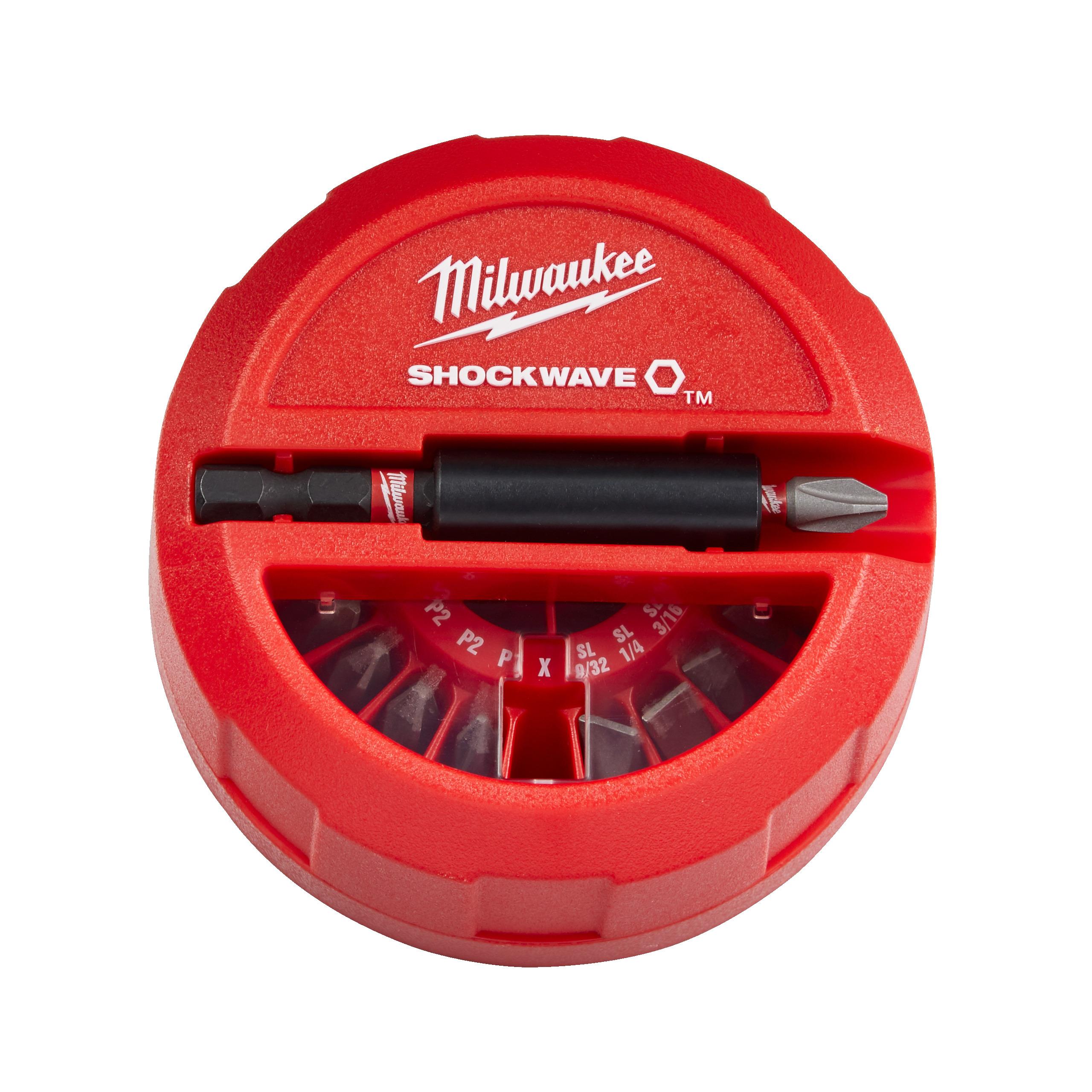 Ensemble de 15 embouts Milwaukee Shockwave Impact Duty - Réf. 4932430904