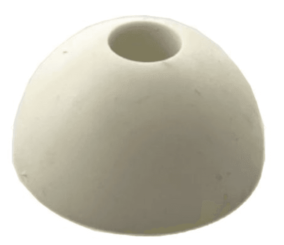 BUTOIR CAOUTCHOUC BLANC 17X30