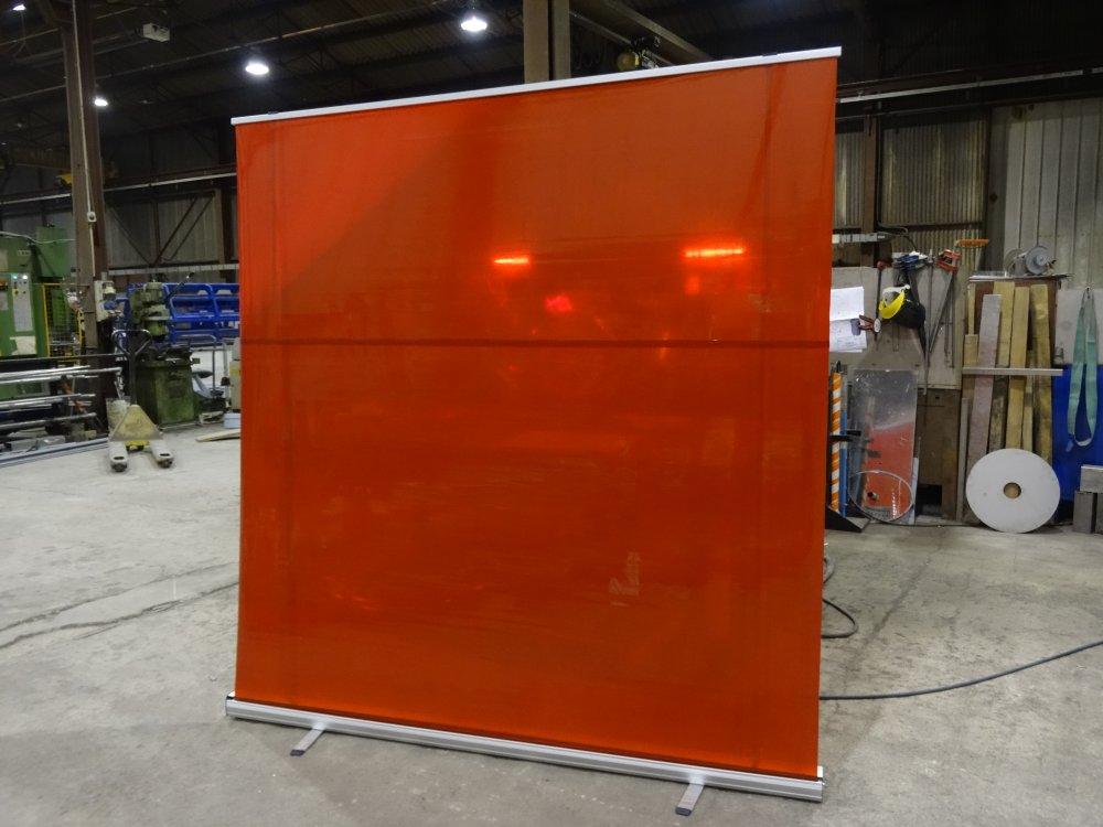 Écran de soudage portable norme EN 25980 - L 2000 x H 2000 mm