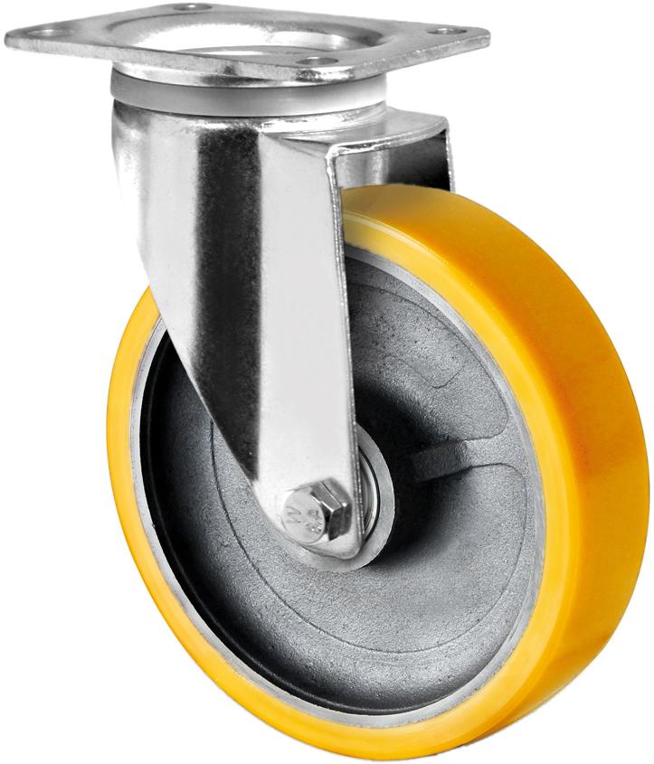 ROULETTE PIVOTANTE JANTE FONTE POUR CHARGES SUPERIEURES