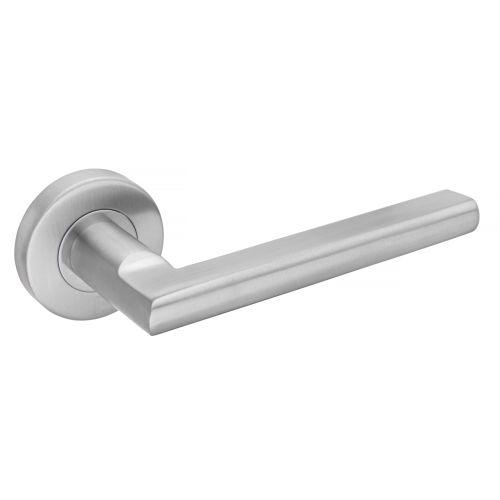 Béquille double semi massive sur rosace bec de cane JADE série 1694 - Inox