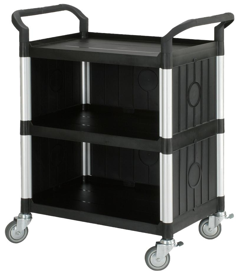 CHARIOT POLYVALENT 3 PLATEAUX DOUBLE CAISSON 250 KG