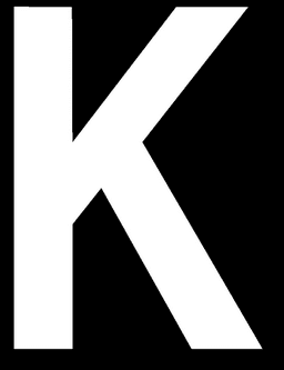 LETTRE POUR VOITURE K