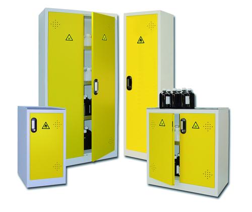 ARMOIRE DE SURETE POUR PRODUITS DANGEREUX 80L JAUNE