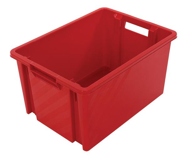 BAC PLASTIQUE EMBOITABLES NOVABAC ROUGE 6,10,18,30 et 54 litres