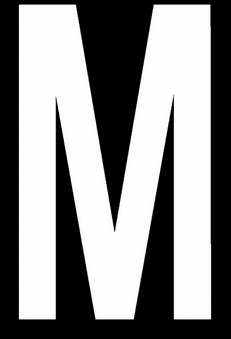 LETTRE POUR VOITURE M
