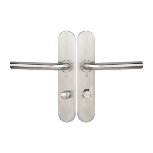 Ensemble double bequille sur plaque JADE série 1194 - voyant- inox